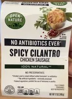 Mängden socker i Spicy Cilantro Chicken Sausage
