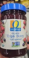Mängden socker i Organic triple berry fruit spread