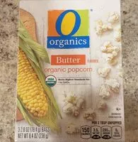 Mängden socker i Butter organic popcorn