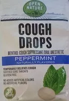 Mängden socker i Cough Drops peppermint flavored