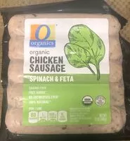 Mängden socker i Organic Chicken Sausage Spinach & Feta
