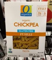 Mängden socker i Organic fusilli chickpea pasta