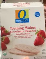 Mängden socker i Strawberry flavored organic teething wafers