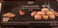 Mängden socker i Macarons foie de canard et figue
