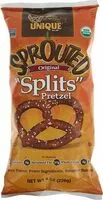 Mängden socker i Unique sprouted whole grain splits pretzels