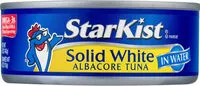 Mängden socker i Solid white albacore tuna in water