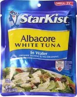 Mängden socker i Albacore white tuna in water pouch