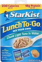 Mängden socker i Starkist lunch to go tuna
