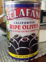 Mängden socker i California ripe olives pitted extra large