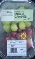Mängden socker i Seedless Mixed Grapes