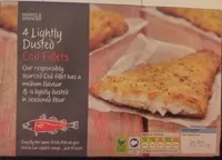 Mängden socker i Filets de cabillaud légèrement panés de farine assaisonnée