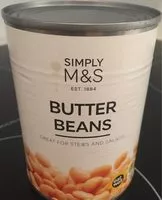 Mängden socker i Butter beans