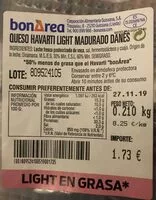 Mängden socker i Queso havarti light
