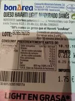 Mängden socker i Que si havarti light