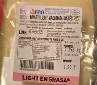 Mängden socker i Queso havarti light madurado danés