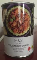 Mängden socker i Vegetable curry