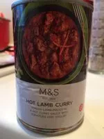 Mängden socker i Hot lamb curry