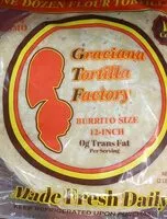 Mängden socker i Flour Tortillas - 12 inch - 12 pcs