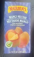 Mängden socker i mango nectar