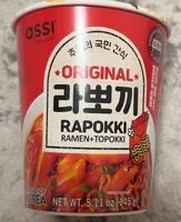 Mängden socker i Rapokki Ramen+Topokki