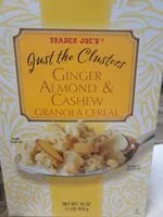 Mängden socker i Ginger Almond & Cashew Granola cereal