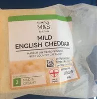 Mängden socker i Mild english cheddar