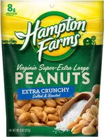 Mängden socker i Extra crunchy salted & roasted peanuts