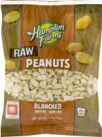 Mängden socker i Raw peanuts blanched