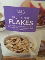 Mängden socker i Fruit and nut flakes