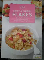 Mängden socker i Berries & Cherries Flakes