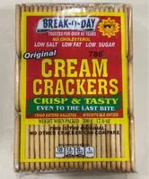 Mängden socker i Original Cream Crackers