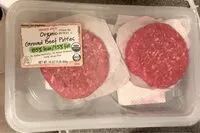 Mängden socker i Organic ground beef patties