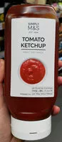 Mängden socker i Tomato Ketchup