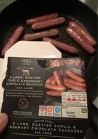 Mängden socker i 8 Lamb roasted garlic rosemary chipo sausage