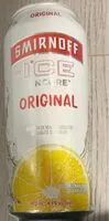 Mängden socker i Smirnoff ice original