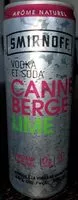 Mängden socker i Smirnoff canneberge lime 0 sucre