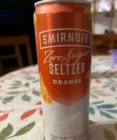 Mängden socker i Smirnoff Zero Sugar Seltzer Orange