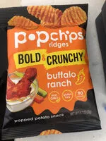 Mängden socker i Pop chips ridges hot buffalo ranch bold & crunchy