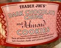 Mängden socker i Dark chocolate chunk & almond cookies