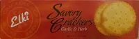 Mängden socker i Savory Crackers Garlic & Herb