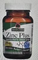 Mängden socker i Zinc Plus, 25 mg, 60 capsules
