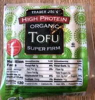 Mängden socker i Organic super Firm Tofu