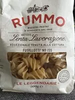 Mängden socker i Pâtes Rummo