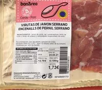 Mängden socker i Virutas de jamón serrano