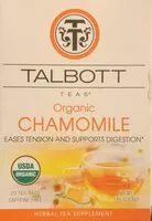 Mängden socker i Talbott Organic Chamomile Tea