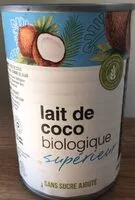 Mängden socker i Lait de coco