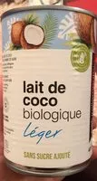 Mängden socker i lait de coco biologique