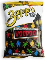 Mängden socker i Zapp s new orleans kettlestyle potato chips voodoo