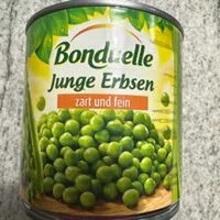 Mängden socker i Junge Erbsen