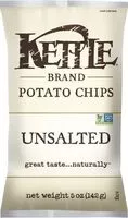 Mängden socker i Kettle chips unsalted ounce